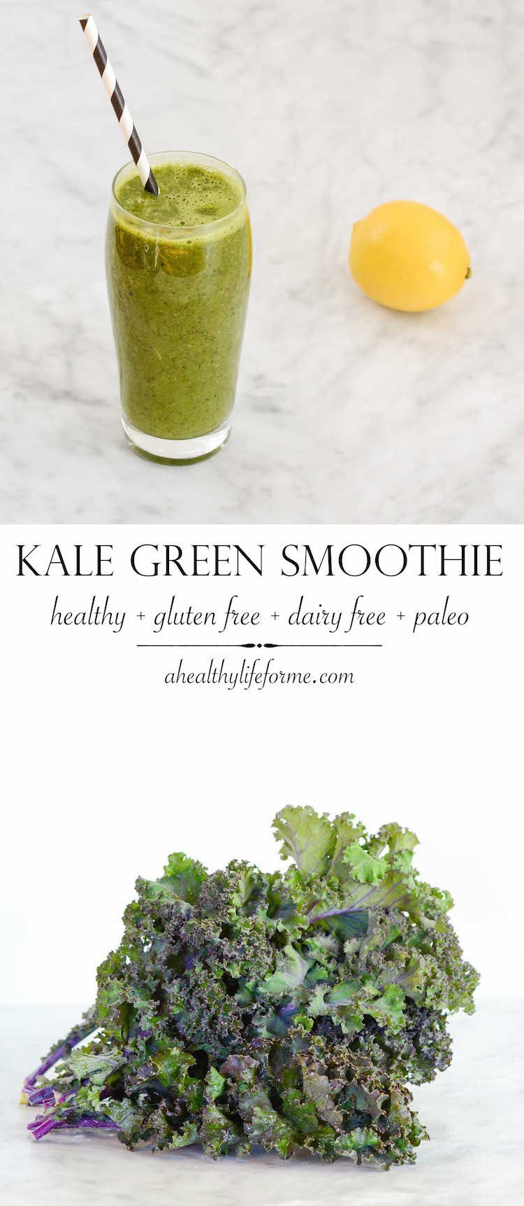 Kale Smoothie Recipes Healthy
 Kale Green Smoothie A Healthy Life For Me
