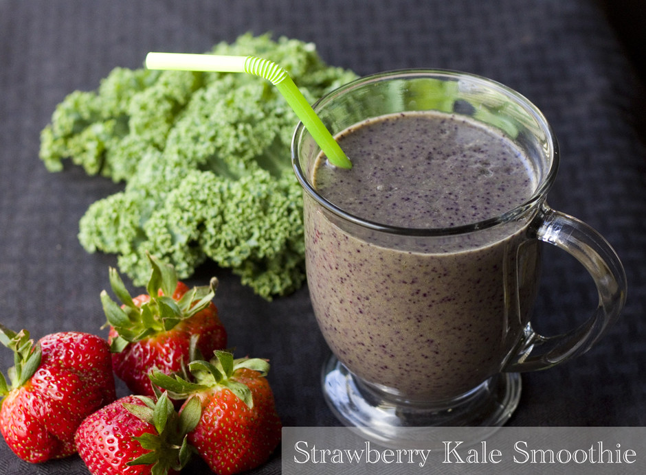 Kale Smoothie Recipes Healthy
 Strawberry Kale Smoothie Inspired RD