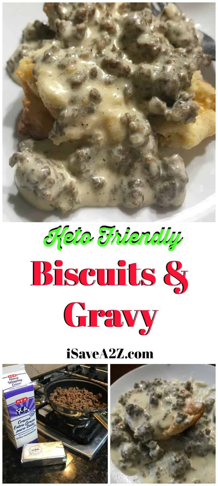 Keto Biscuits And Gravy Recipe
 Keto Sausage Biscuits and Gravy Recipe iSaveA2Z