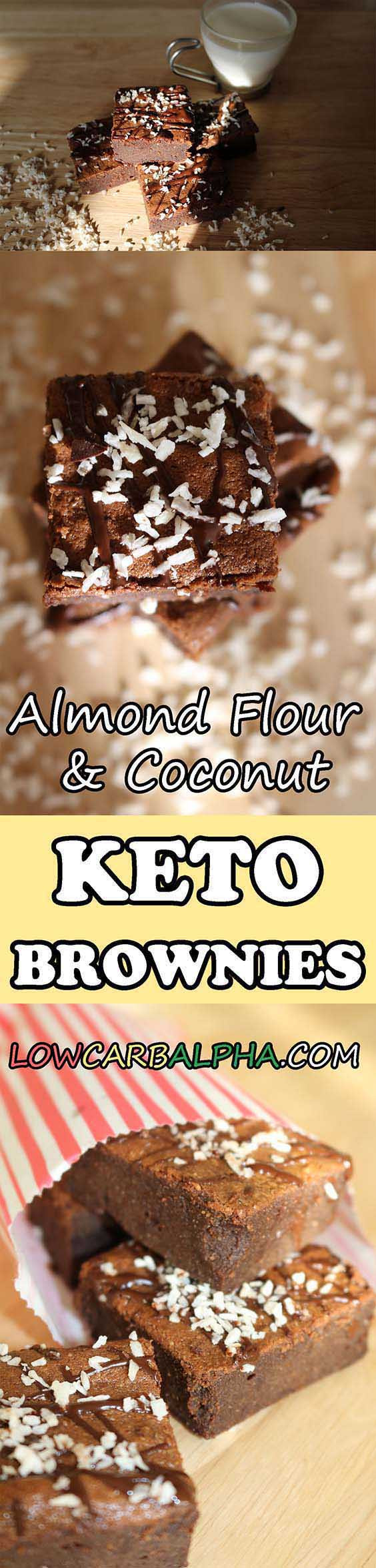 Keto Coconut Flour Brownies
 Almond Flour Coconut Oil Keto Brownies