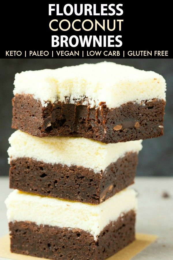 Keto Coconut Flour Brownies
 Healthy Vegan Coconut Brownies Paleo Keto Low Carb
