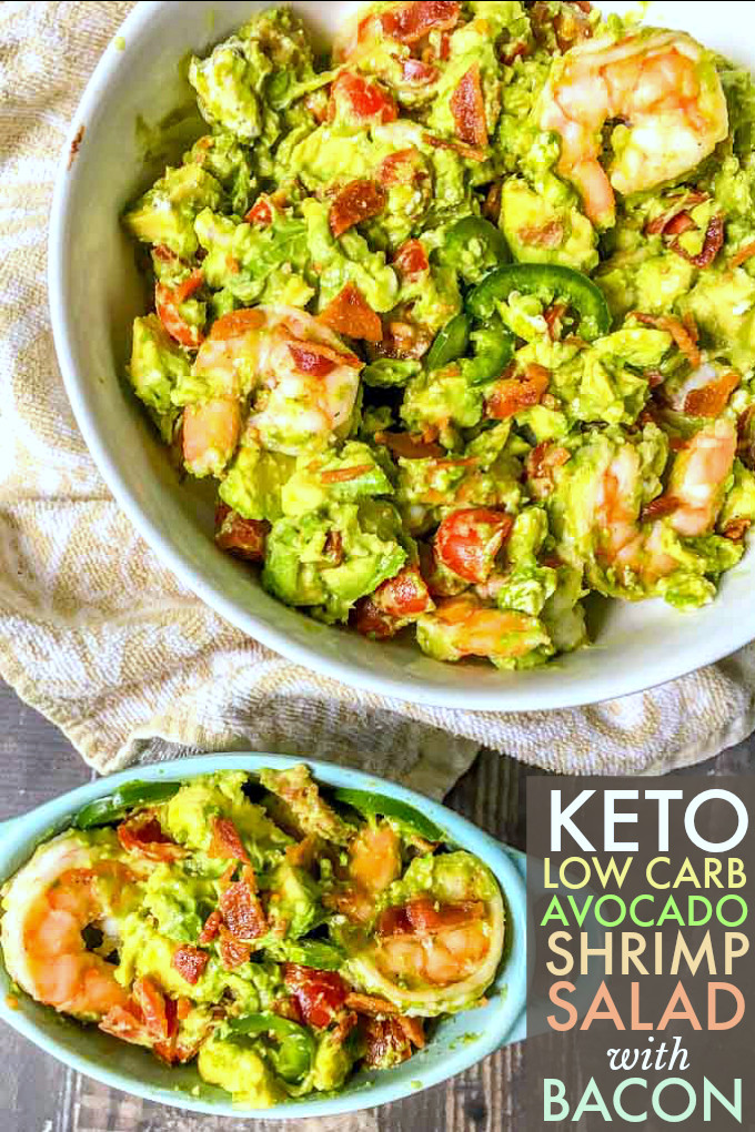 Keto Shrimp Salad
 Keto Avocado Shrimp Salad with Bacon easy low carb recipe