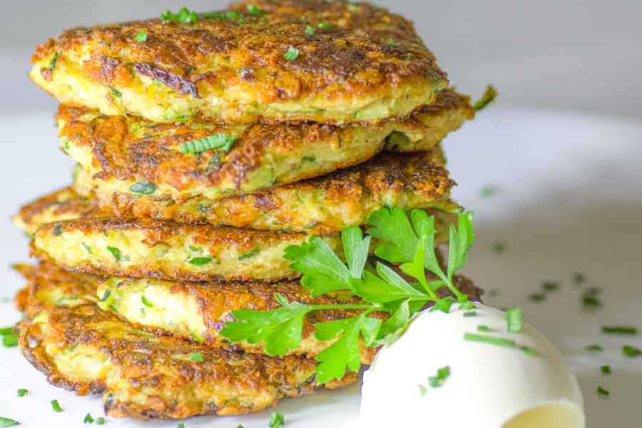 Keto Zucchini Recipes
 Low Carb Ketogenic Zucchini and Parmesan Fritters
