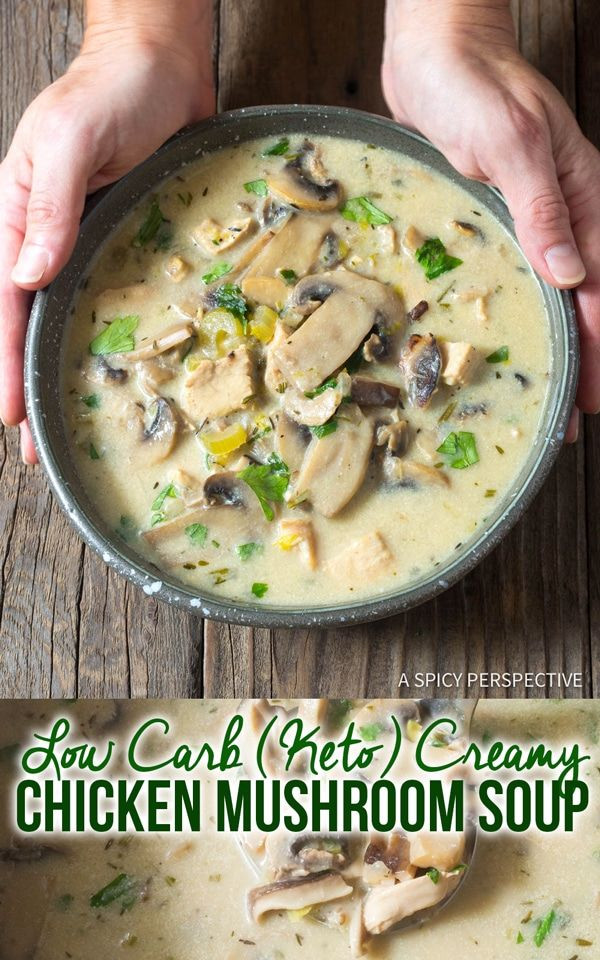 Ketogenic Chicken Soup Recipe
 Keto Low Carb Creamy Chicken Mushroom Soup A luxurious