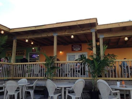 Key Largo Fisheries Backyard
 Backyard café at the Key Largo fisheries Picture of Key