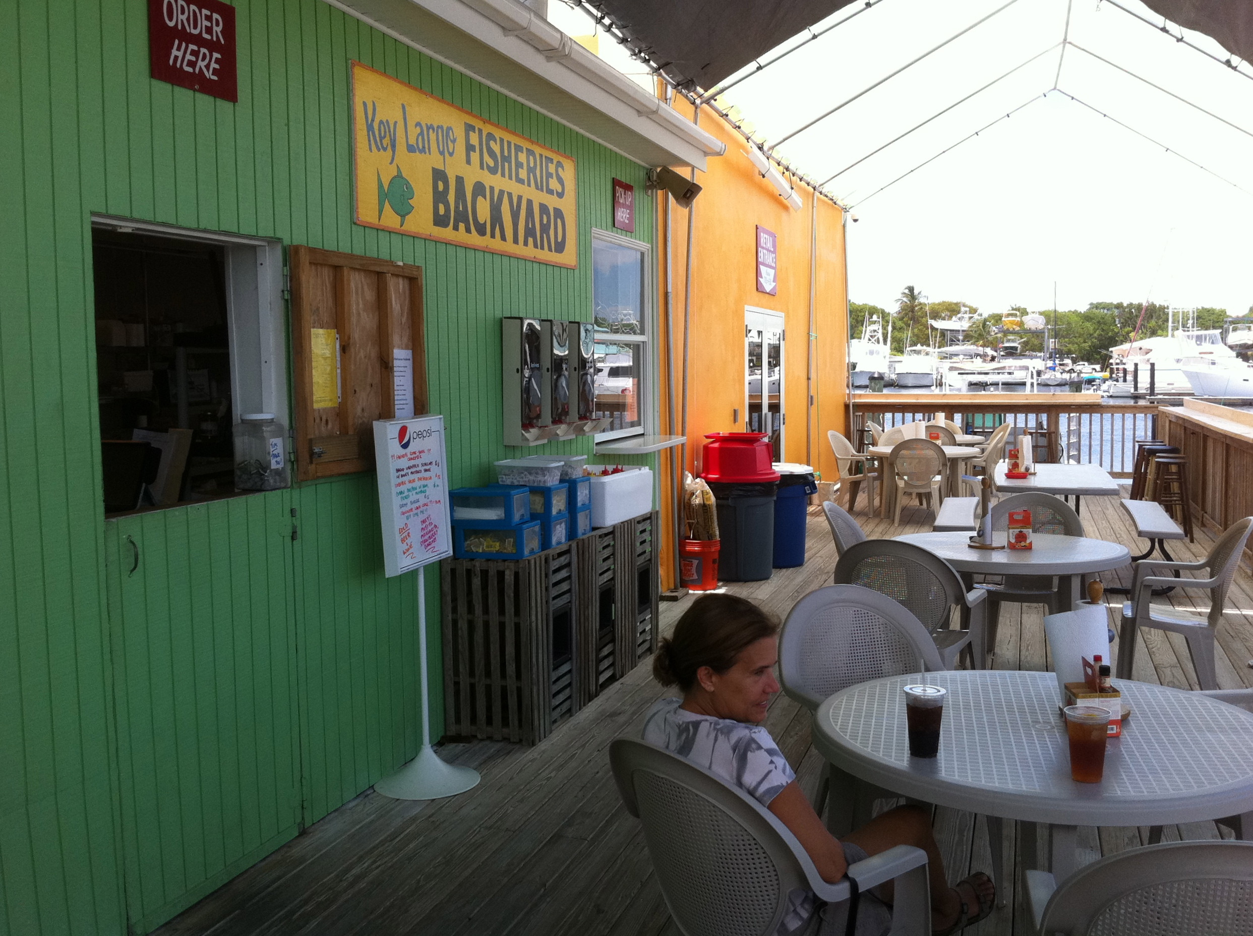 Key Largo Fisheries Backyard
 These are the best places to eat around here…