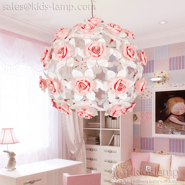 Kids Bedroom Chandelier
 Ornate Kids Lamps ceramic flower pendant lamps Girl s