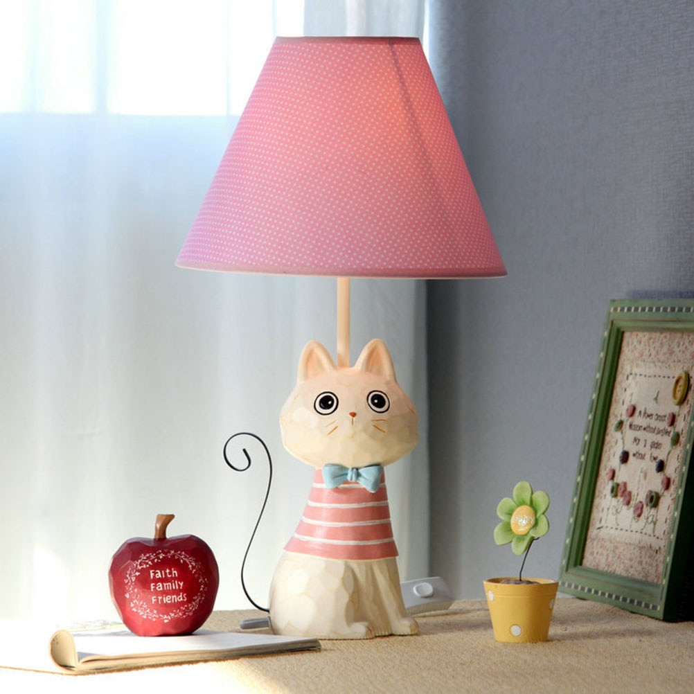 Kids Bedroom Lamps
 Child Room Table Lamps Cartoon Model Cute Cat Iron Tail