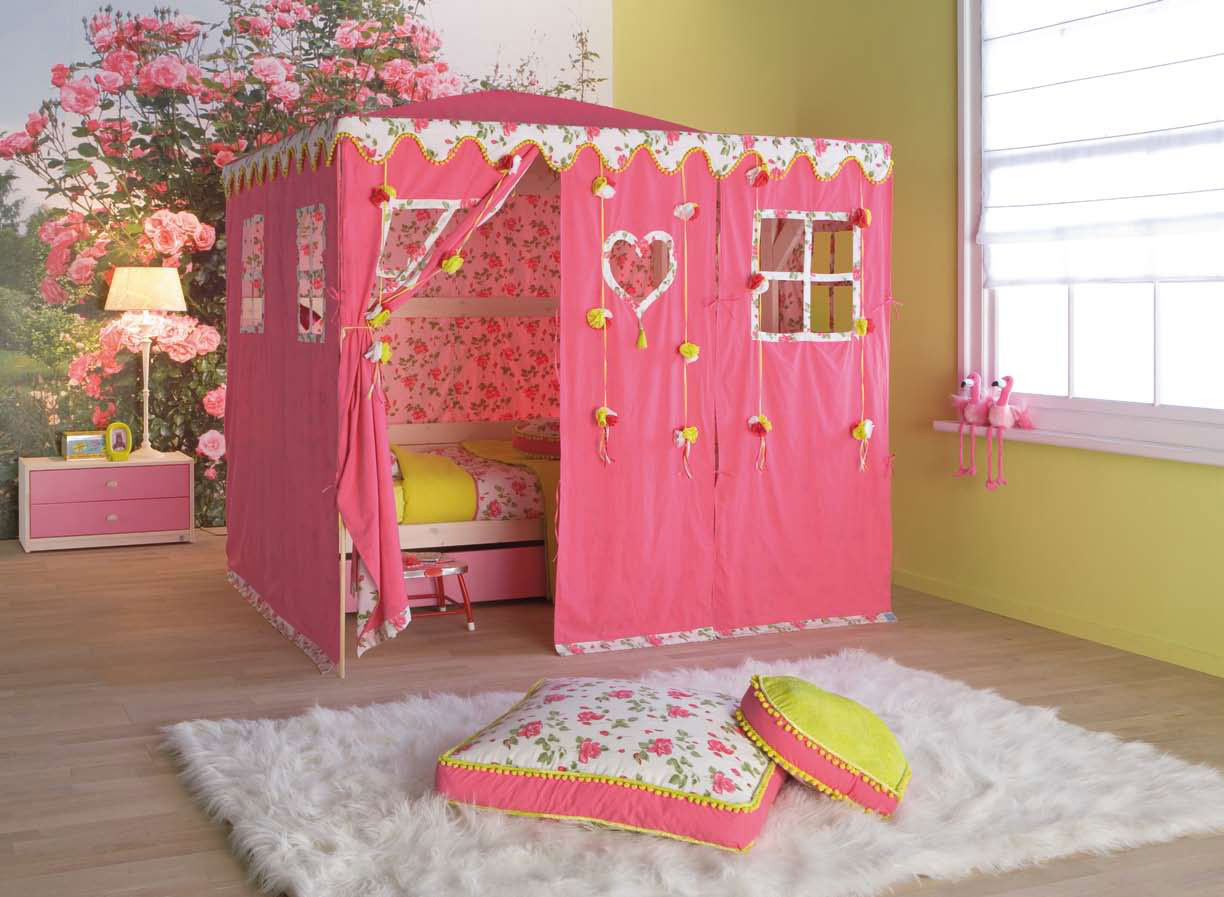 Kids Bedroom Tent
 Cool Kids Room Beds with Nice Tents by Life Time