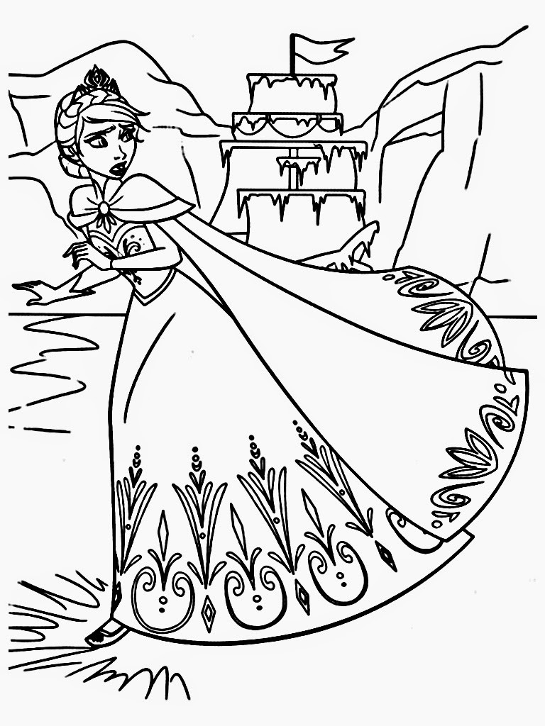 Kids Coloring Pages Frozen
 Free Printable Frozen Coloring Pages for Kids Best