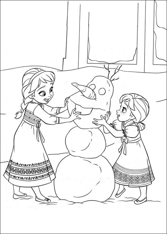 Kids Coloring Pages Frozen
 Kids n fun