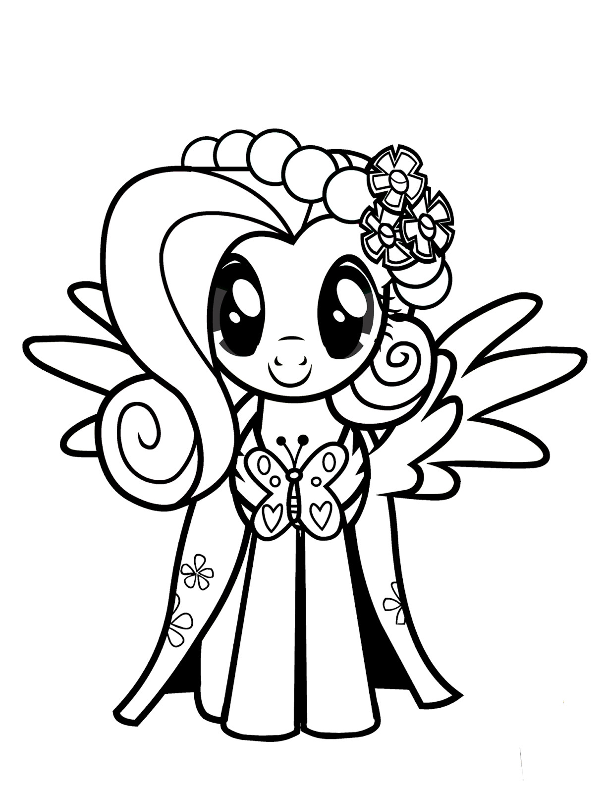 Kids Coloring Pages My Little Pony
 Fluttershy Coloring Pages Best Coloring Pages For Kids