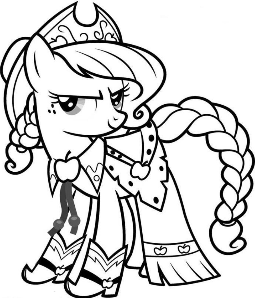 Kids Coloring Pages My Little Pony
 My Little Pony coloring pages Applejack