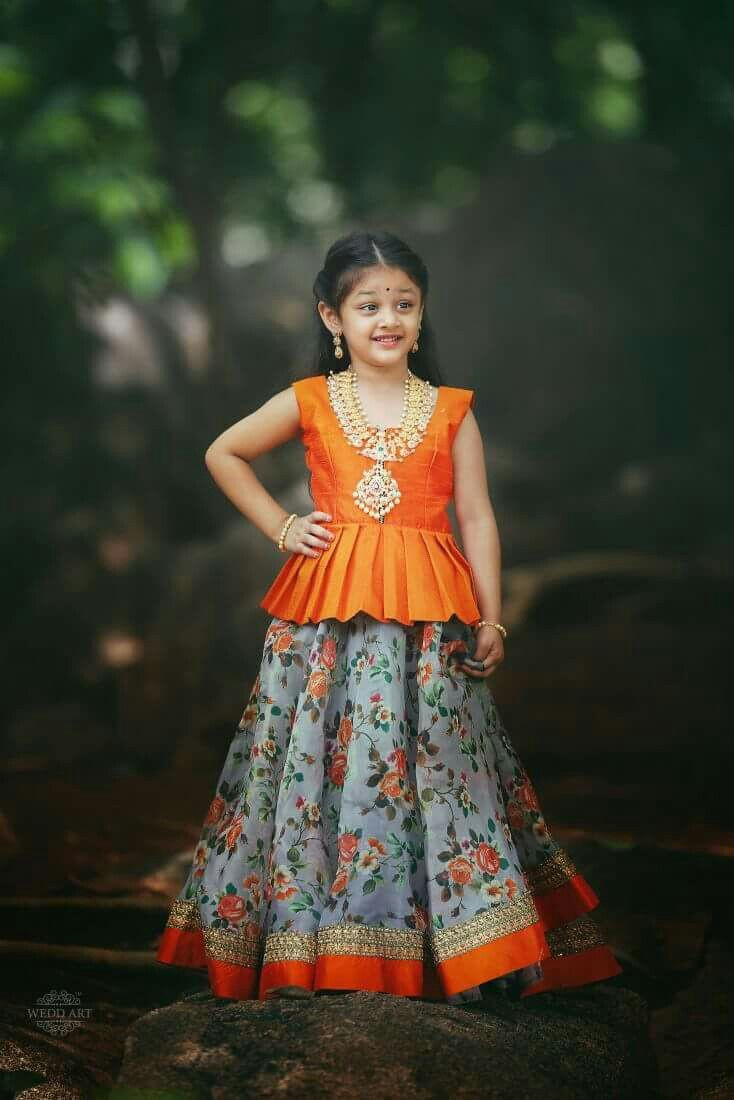Kids Design Dress
 120 best images about pattu pavadai designs on Pinterest