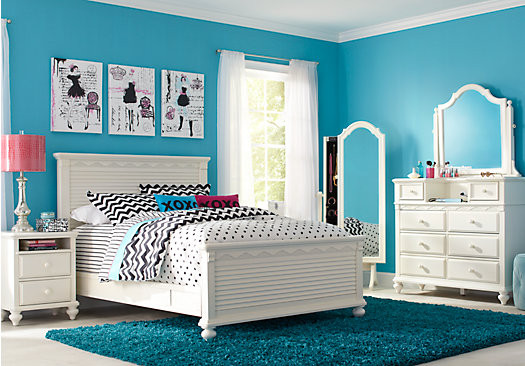 Kids Full Bedroom Sets
 Emma s Escape White 4 Pc Full Panel Bedroom Bedroom Sets