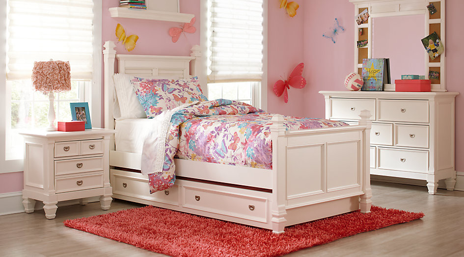 Kids Full Bedroom Sets
 Belmar White 5 Pc Full Poster Bedroom Teen Bedroom Sets