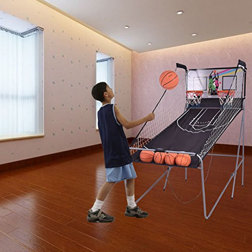 Kids Indoor Basketball Game
 Giantex Indoor Basketball Arcade Game Double Electronic
