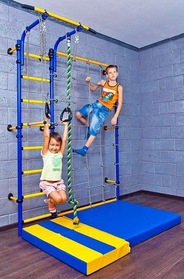 Kids Indoor Climbing
 Kids Playground with a Cargo Net Climbing Wall Indoor