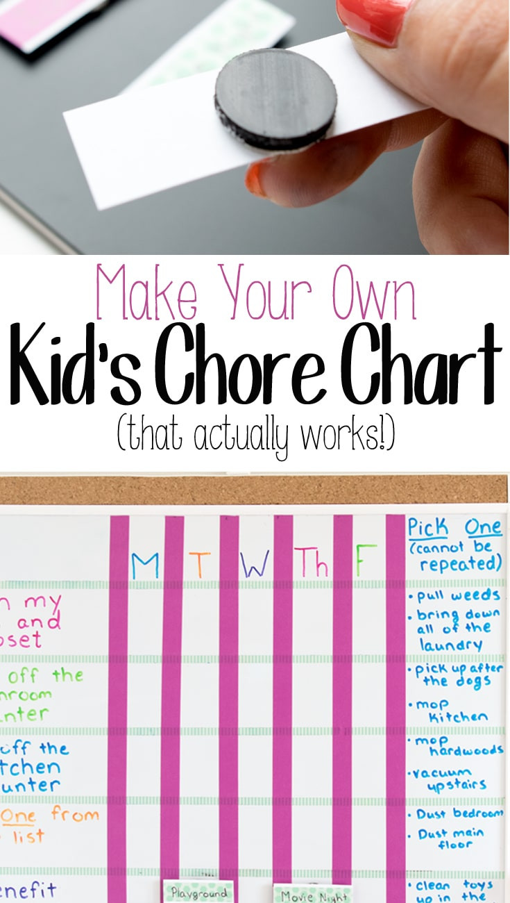 Kids Make Your Own
 DIY Kid s Chore Chart