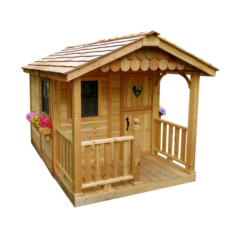 Kids Outdoor Playhouse
 Outdoor Living Today 6 ft x 9 ft Sunflower Playhouse