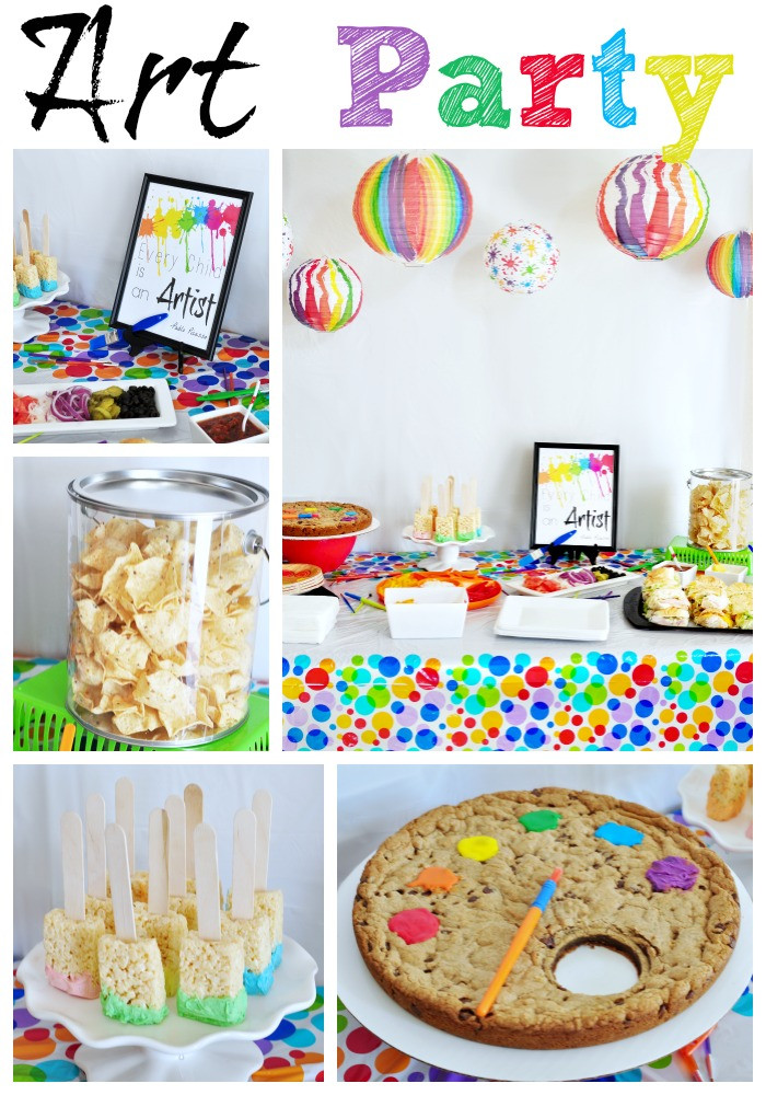 Kids Painting Birthday Party
 Colorful Art Party Eclectic Momsense