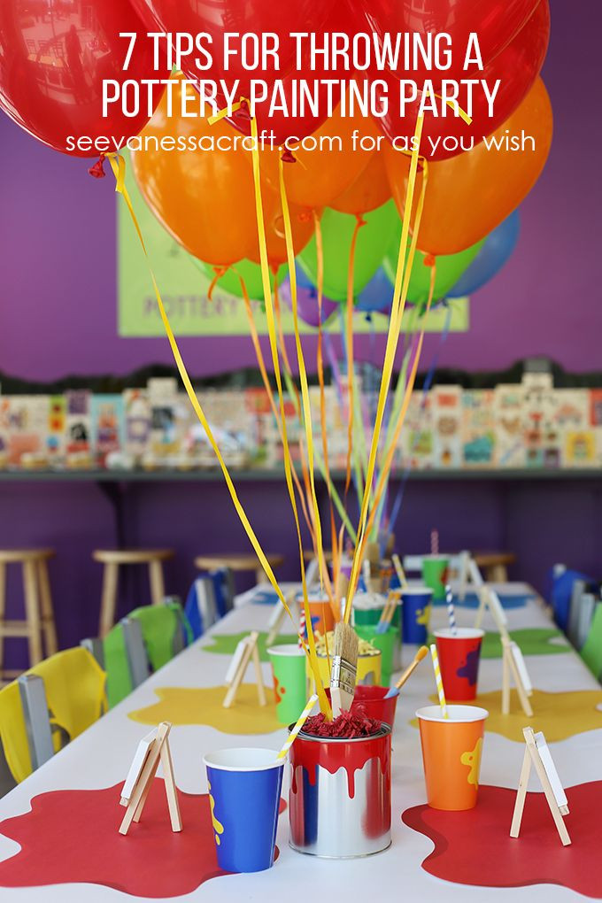 Kids Painting Birthday Party
 7 Tips for Throwing a Pottery Painting Party