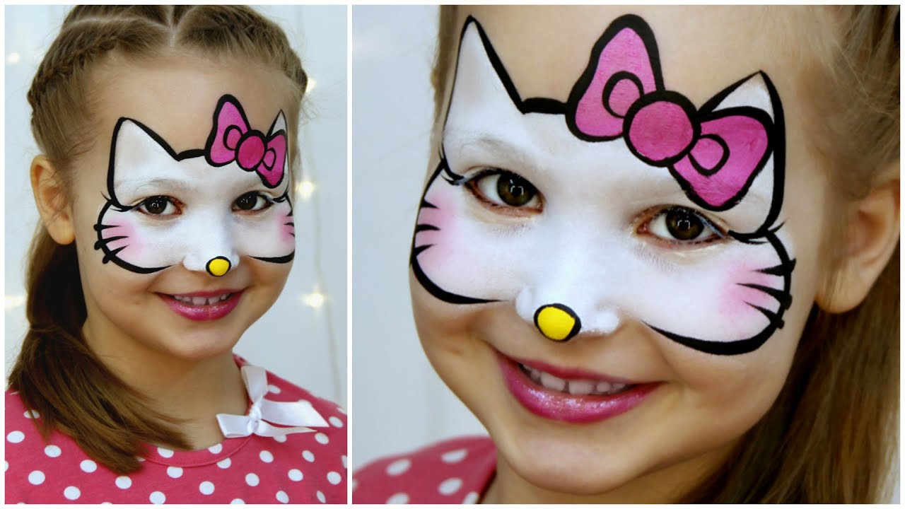 Kids Painting Tutorial
 "Hello Kitty" Makeup for Kids — Fast & Easy Face Painting