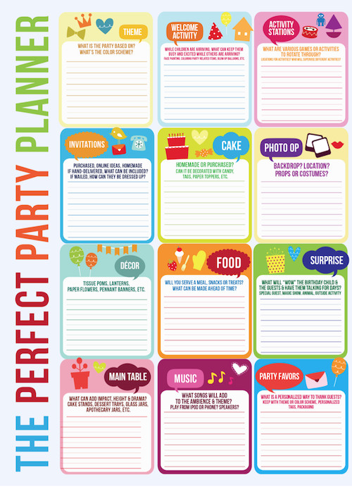 Kids Party Planning
 Kara s Party Ideas FREE Download Party Planning Timeline