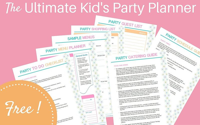 Kids Party Planning
 The Ultimate Kids Party Planner A Freebie Easy Breezy
