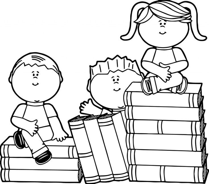 Kids Reading Coloring Pages
 Books Coloring Pages Educational Coloring Pages