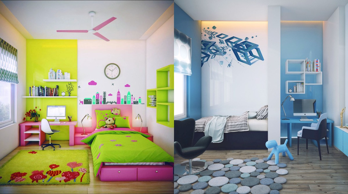 Kids Room Inspiration
 Super Colorful Bedroom Ideas for Kids and Teens