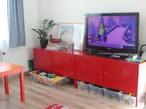 Kids Room Tv Stands
 Ikea PS Cabinet as TV Stand in playroom