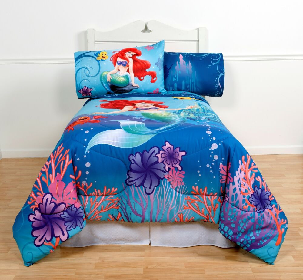 Kids Twin Bedroom Set
 Little Mermaid forter Girls Twin Full Size Ariel