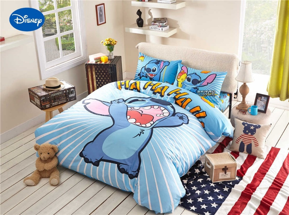 Kids Twin Bedroom Set
 Stitch Print Bedding Set for Children s Kids Bedroom Decor