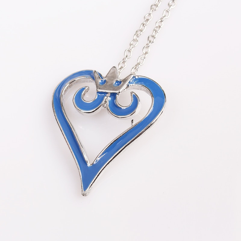 Kingdom Hearts Necklace
 Fashion Jewelry Kingdom Hearts Crown Logo Necklace Pendant