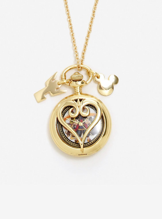 Kingdom Hearts Necklace
 Disney Kingdom Hearts Pocket Watch Necklace