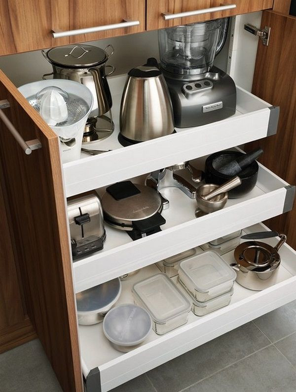 Kitchen Appliance Organizer
 How to organize the small appliances in the kitchen