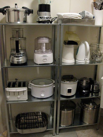 Kitchen Appliance Organizer
 10 Examples of IKEA Shelving in the Kitchen
