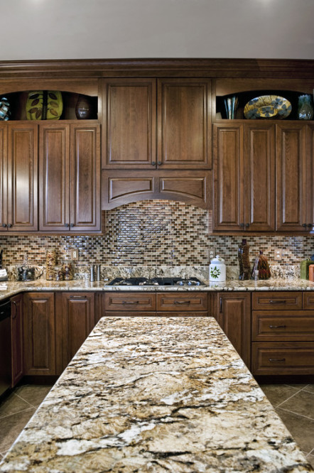 Kitchen Backsplash With Granite Countertops
 Granite Backsplash How to Choose Between 4" and Full Height