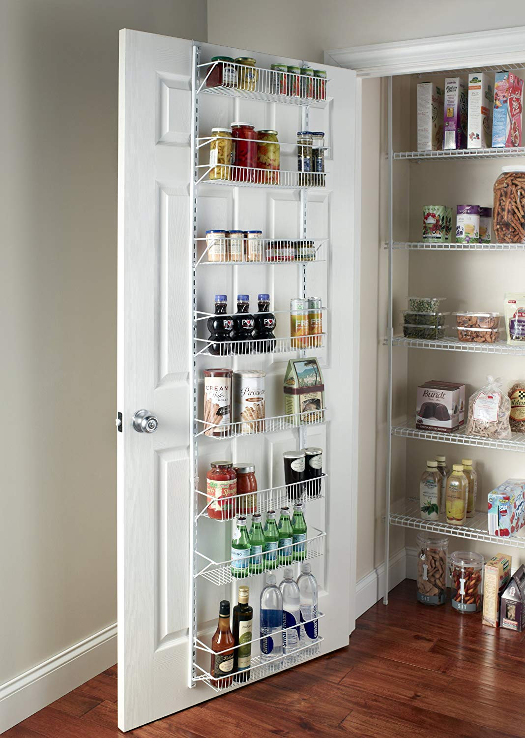 Kitchen Cabinet Shelves Organizer
 Wall Rack Closet Organizer Pantry Adjustable Floating