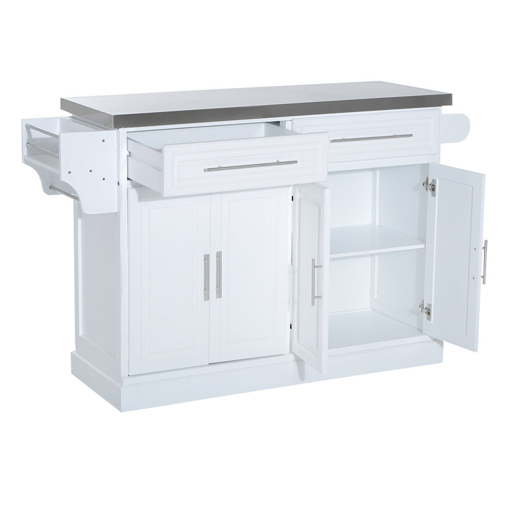 Kitchen Cabinet Storage Unit
 HOM Modern Kitchen Cart Mobile Cabinet Storage Unit w 2