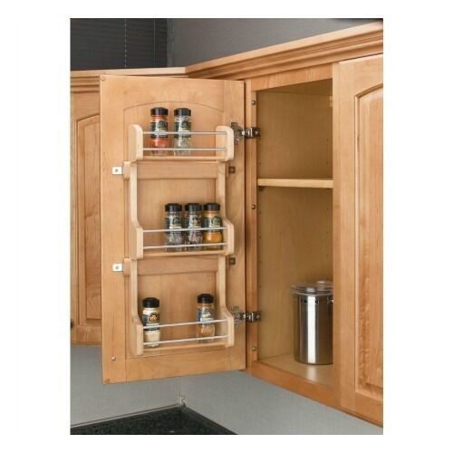 Kitchen Cupboard Storage
 3 Shelf Kitchen Pantry Cabinet Door Mount Organizer