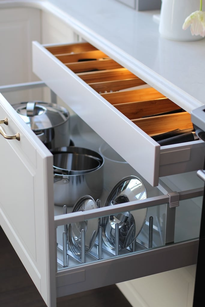 Kitchen Drawer Organizer Ikea
 Pot and pan lids are notoriously tricky to organize which