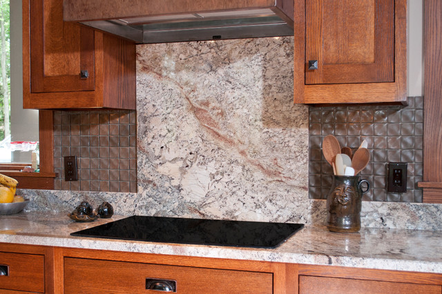Kitchen Granite Backsplash
 Full Height Granite Backsplash