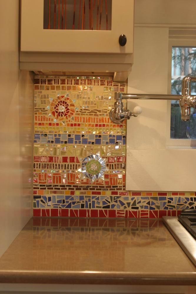 Kitchen Mosaic Backsplash
 18 Gleaming Mosaic Kitchen Backsplash Designs