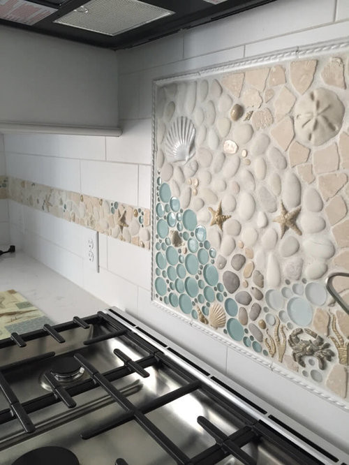Kitchen Mosaic Backsplash
 Custom Matching Kitchen Mosaic Backsplash & Border