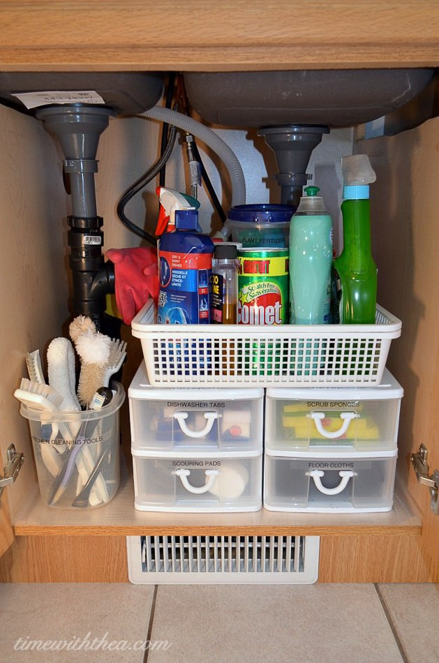 Kitchen Sink Storage
 Inexpensive Storage Ideas To Make The Most A Kitchen