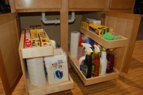 Kitchen Sink Storage
 Many kitchen utensils Smart ways to organize your kitchen