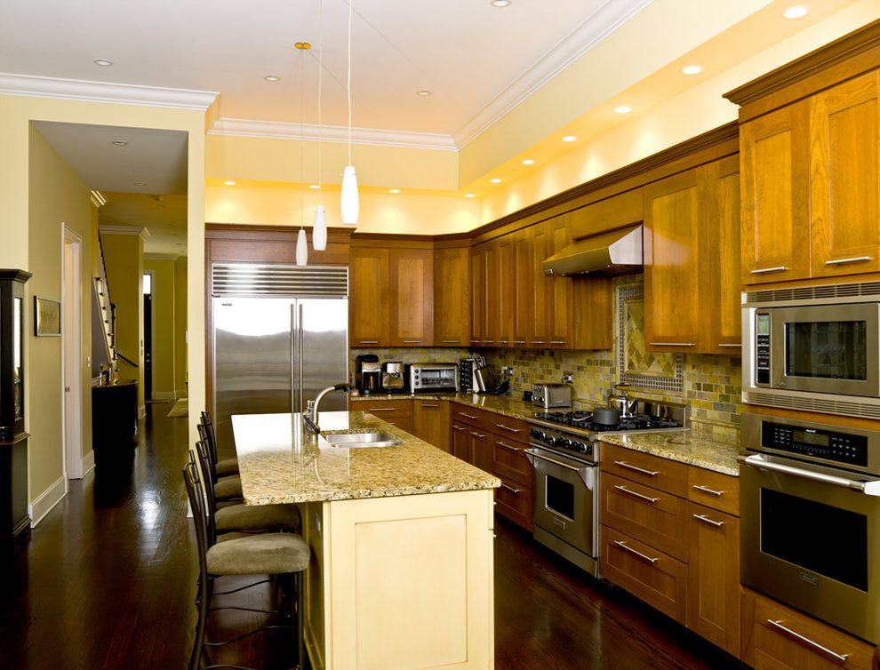 kitchen with lighted soffit