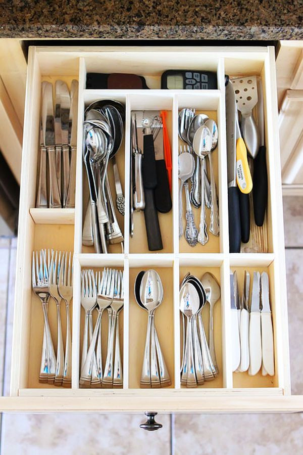 Kitchen Utensil Drawer Organizer
 65 Ingenious Kitchen Organization Tips And Storage Ideas